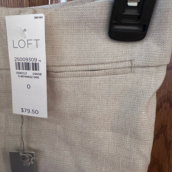 LOFT Womens ' Julie ' The Rivera Pants Khaki Size 0 Casual Wear Curvy - Picture 7 of 7